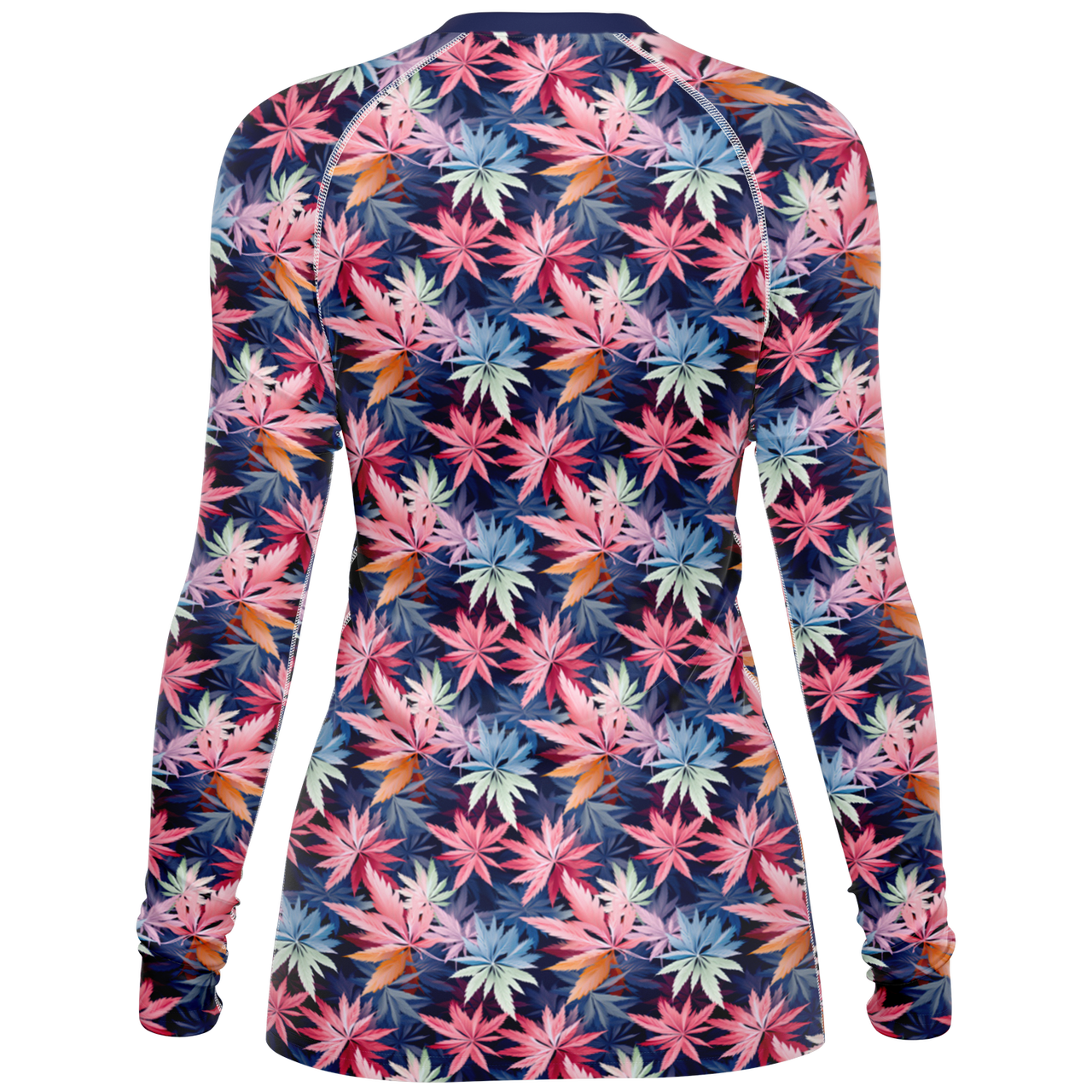 Chokefish™ Long Sleeve Rashguard Cannabis Woman's Shirt-001