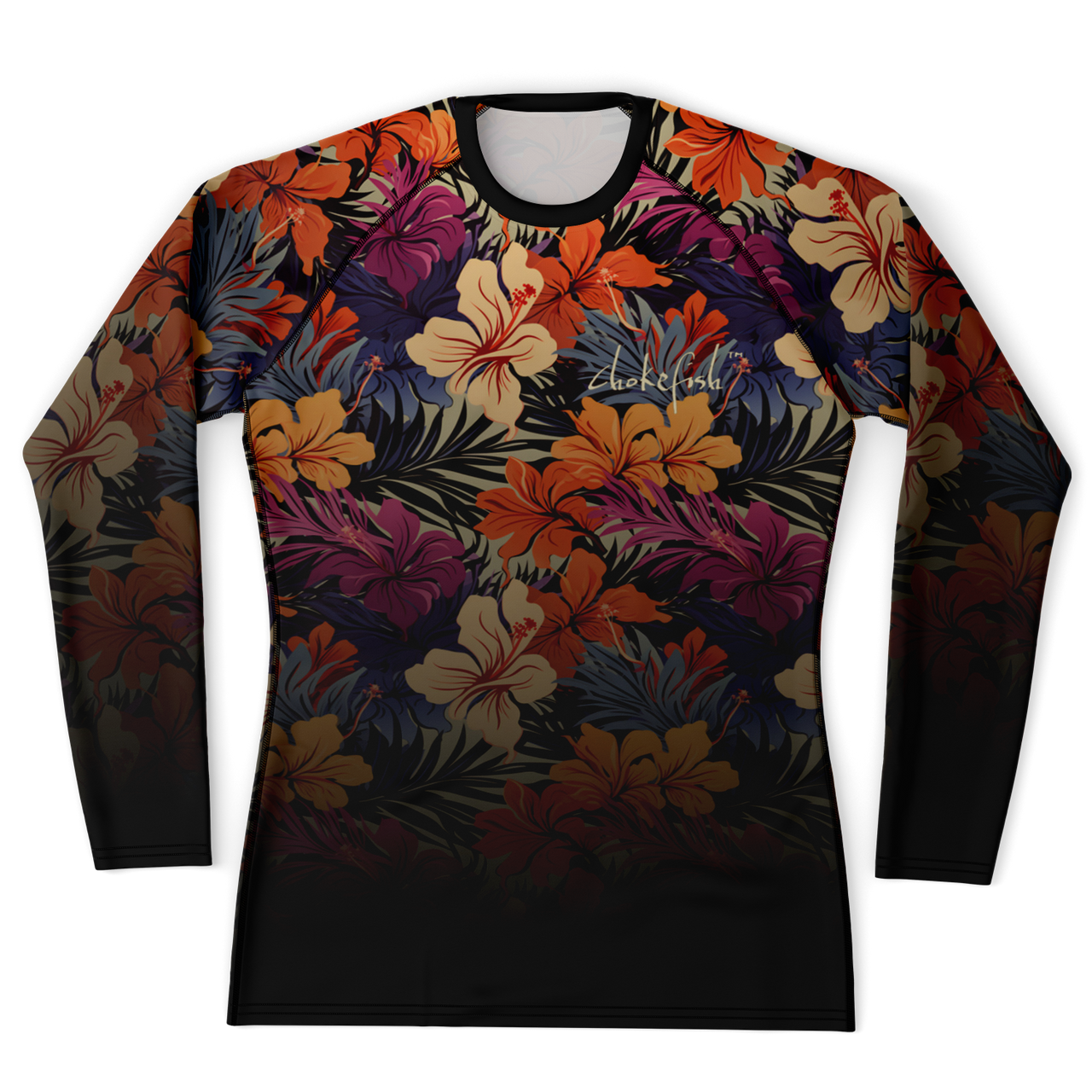 Chokefish™ Long Sleeve Rashguard Floral Men's Shirt-007-2