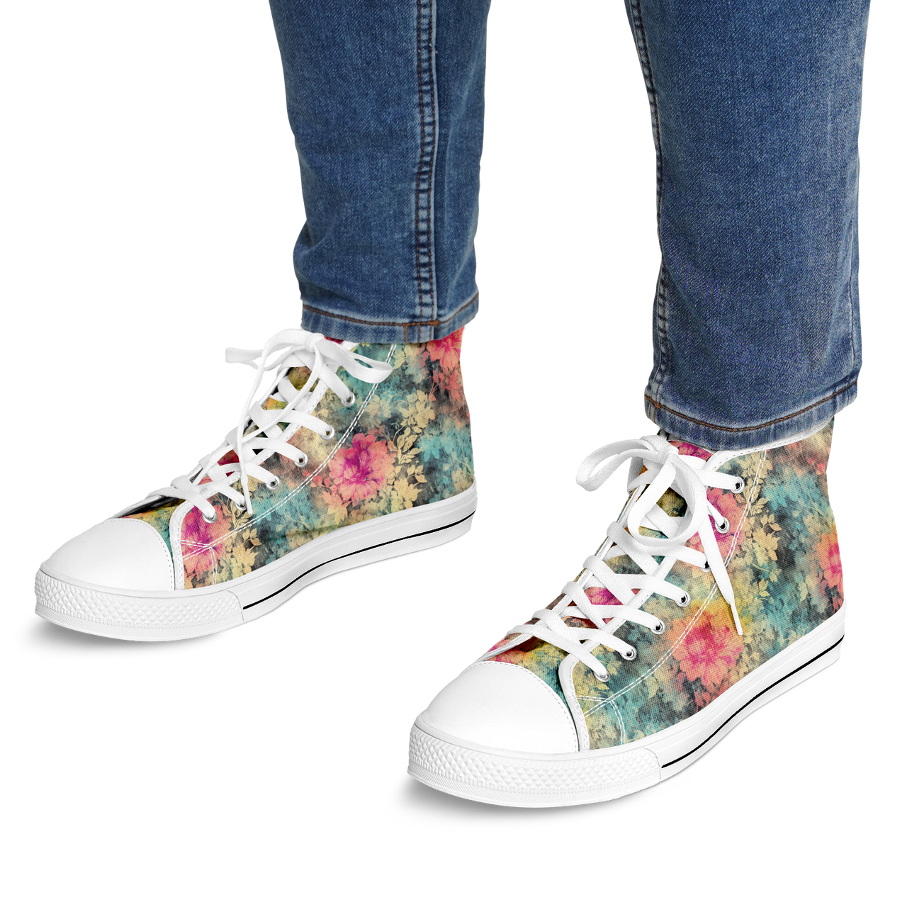 Chokefish™ Urban Peak Retro High Tops-Acid-Wash-007