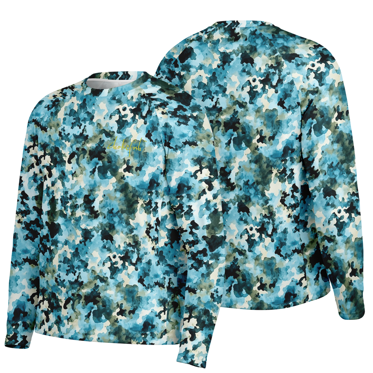 Chokefish™ Long Sleeve Every Day All Weather Acid-Wash Shirt Men's-013