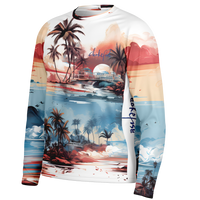 Chokefish™ Long Sleeve Every Day All Weather Trees&Boats Shirt Men's-001-Special-Edition
