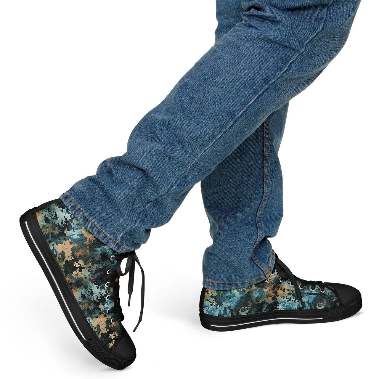 Chokefish™ Urban Peak Retro High Tops-Acid-Wash-002-2