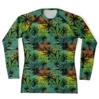 Chokefish™ Long Sleeve Rashguard Cannabis Men's Shirt-006