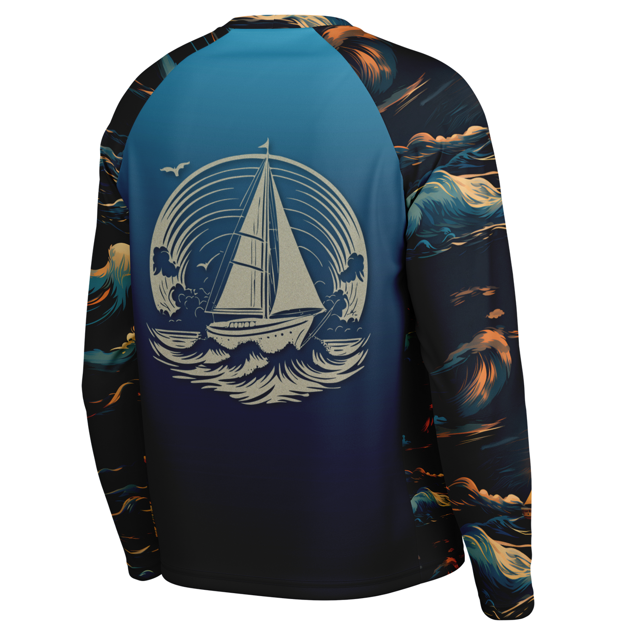 Chokefish™ Long Sleeve Every Day All Weather Trees&Boats Shirt Men's-015-Special-Edition