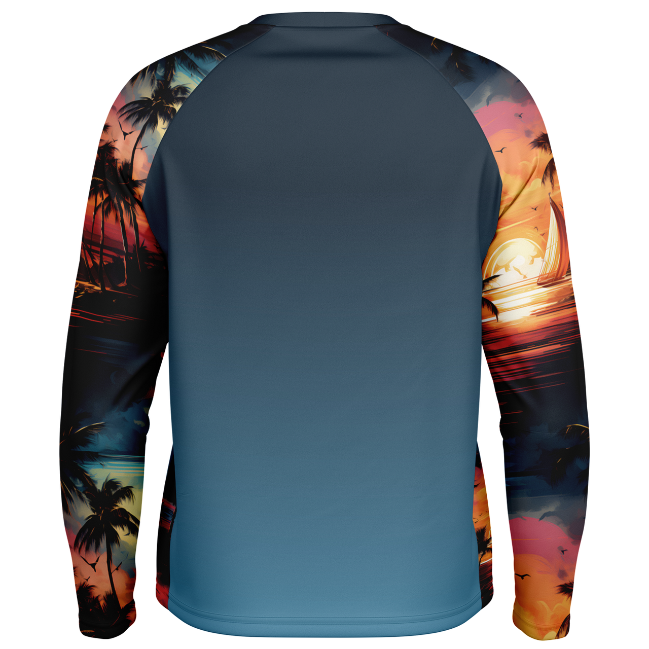 Chokefish™ Long Sleeve Every Day All Weather Trees&Boats Shirt Men's-011