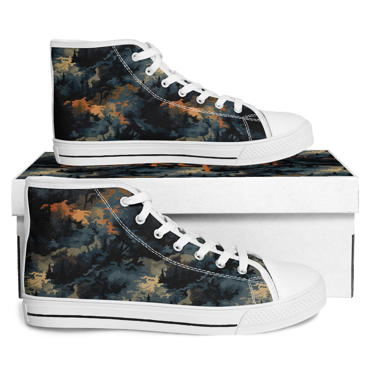 Chokefish™ Urban Peak Retro High Tops-Camouflage-005