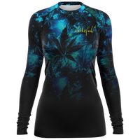 Chokefish™ Long Sleeve Rashguard Cannabis Woman's Shirt-008