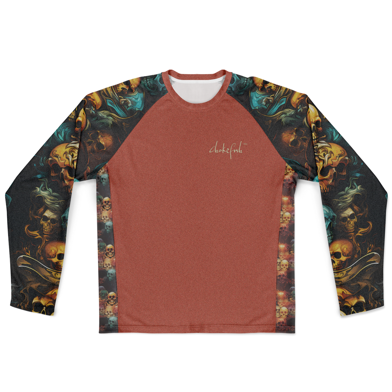 Chokefish™ Long Sleeve Every Day All Weather Skulls Shirt Men's-002