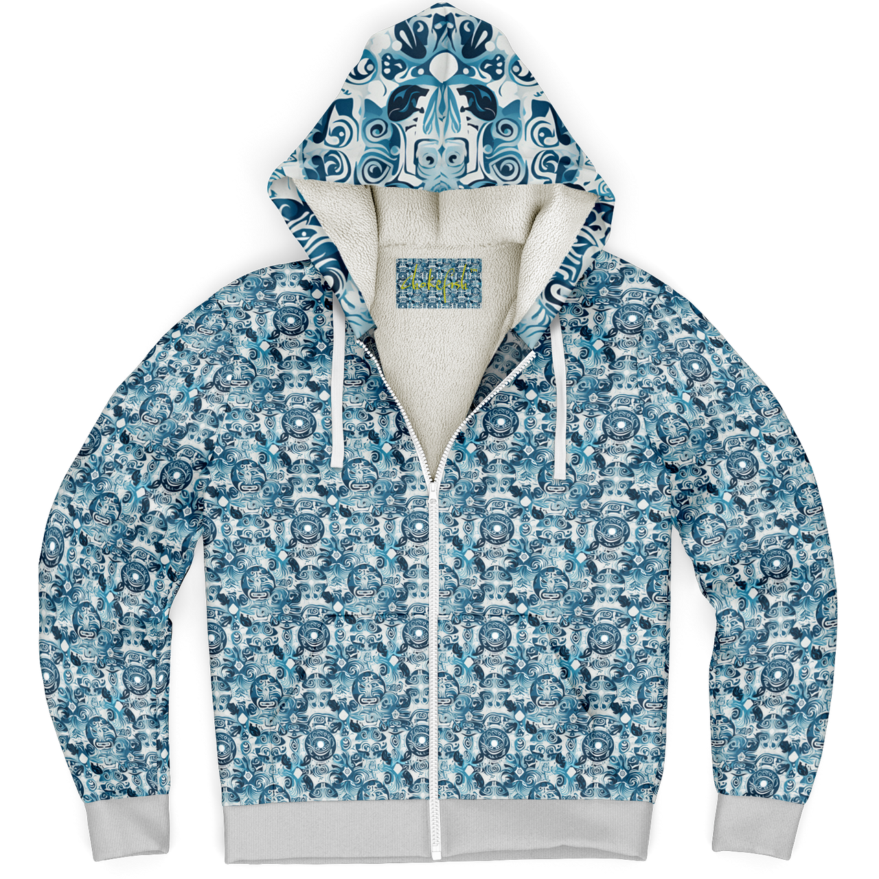 Chokefish™ Microfleece Zip-Up Hoodie Sun&Saltwater-002