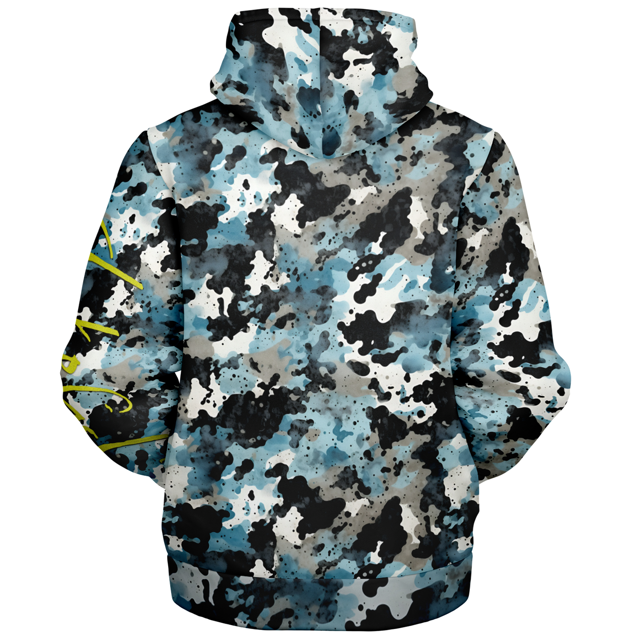 Chokefish™ Microfleece Zip-Up Hoodie Acid-Wash Colors-012
