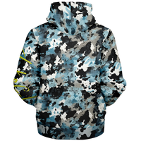 Chokefish™ Microfleece Zip-Up Hoodie Acid-Wash Colors-012
