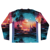 Chokefish™ Long Sleeve Every Day All Weather Trees&Boats Shirt Men's-008