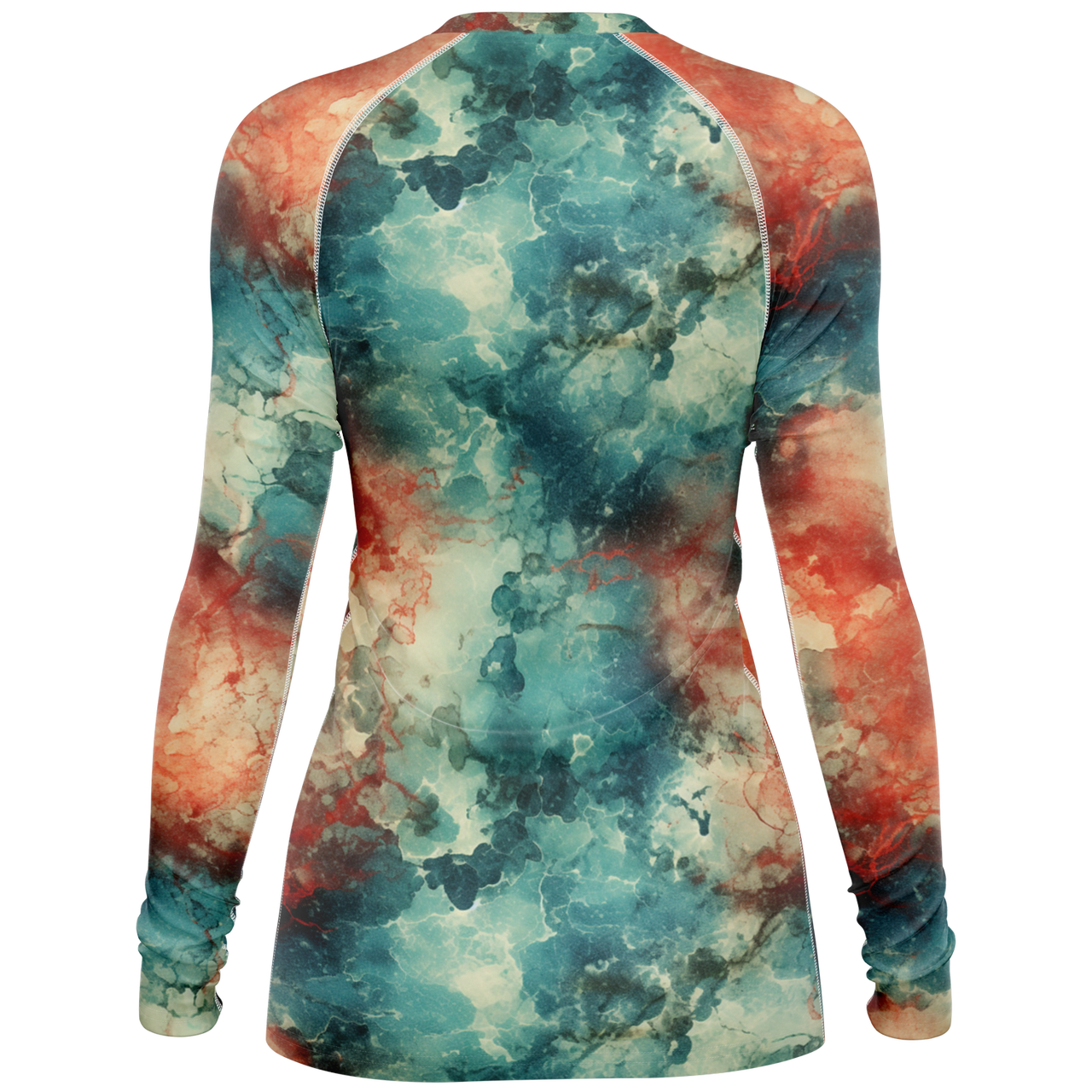 Chokefish™ Long Sleeve Rashguard Acid-Wash Woman's Shirt-004