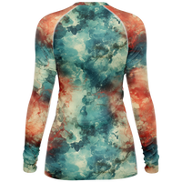 Chokefish™ Long Sleeve Rashguard Acid-Wash Woman's Shirt-004