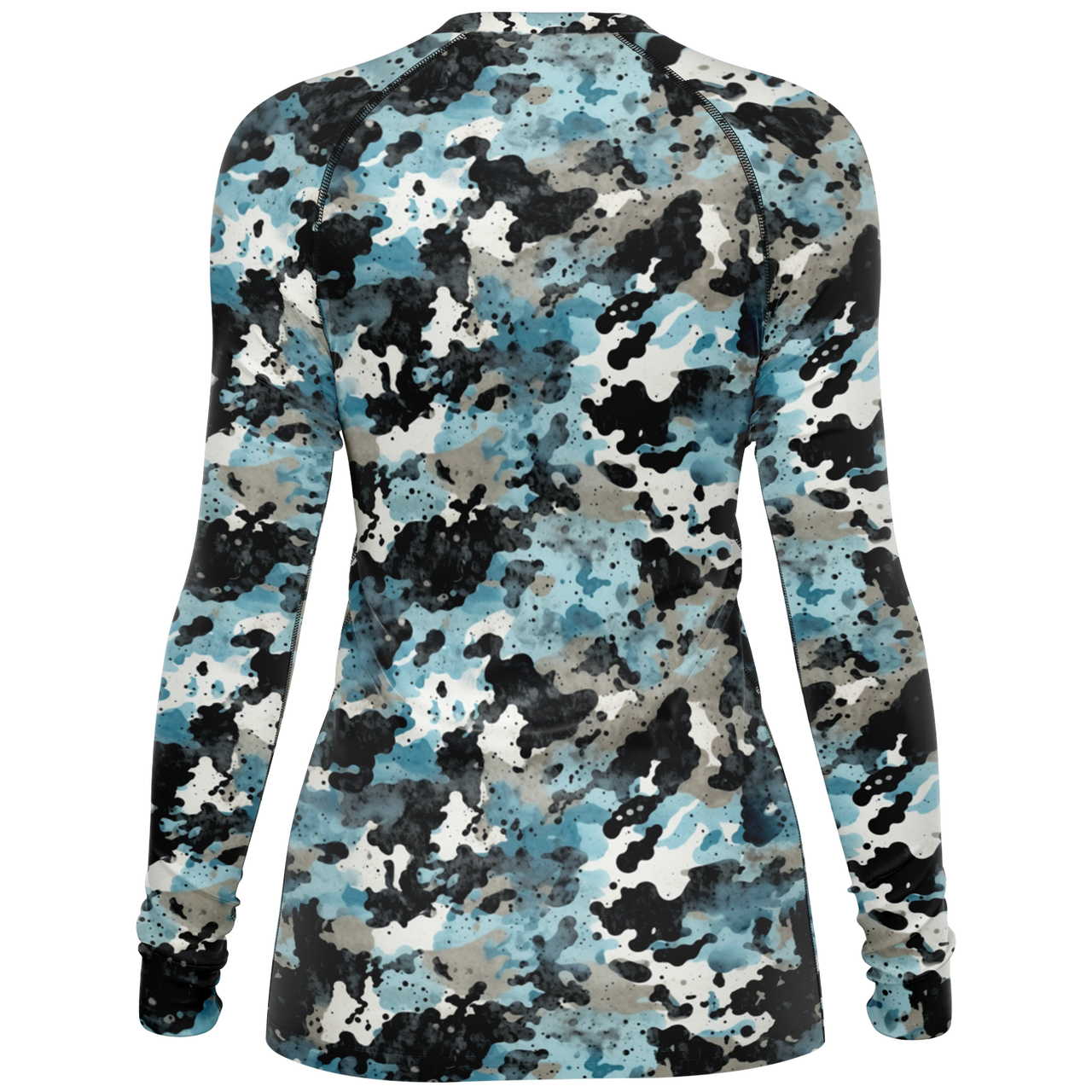 Chokefish™ Long Sleeve Rashguard Acid-Wash Woman's Shirt-010