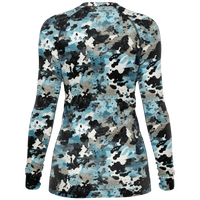 Chokefish™ Long Sleeve Rashguard Acid-Wash Woman's Shirt-010