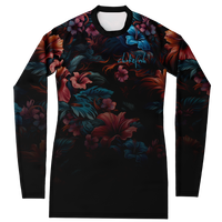 Chokefish™ Long Sleeve Rashguard Floral Woman's Shirt-004