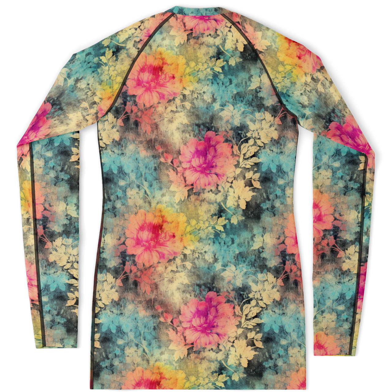 Chokefish™ Long Sleeve Rashguard Acid-Wash Woman's Shirt-007