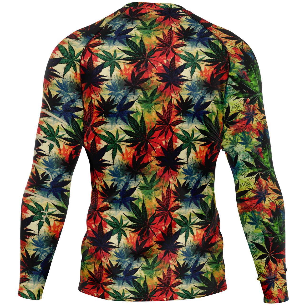 Chokefish™ Long Sleeve Rashguard Cannabis Men's Shirt-010
