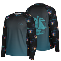 Chokefish™ Long Sleeve Every Day All Weather Trees&Boats Shirt Men's-020-2