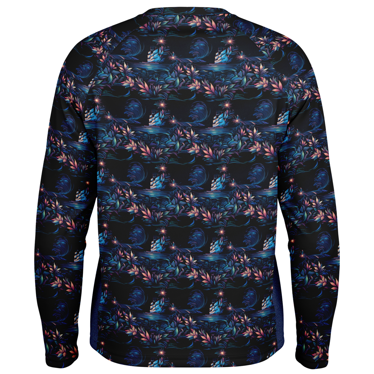 Chokefish™ Long Sleeve Every Day All Weather Trees&Boats Shirt Men's-019