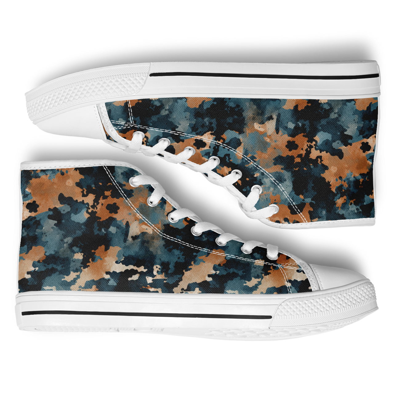 Chokefish™ Urban Peak Retro High Tops-Acid-Wash-009