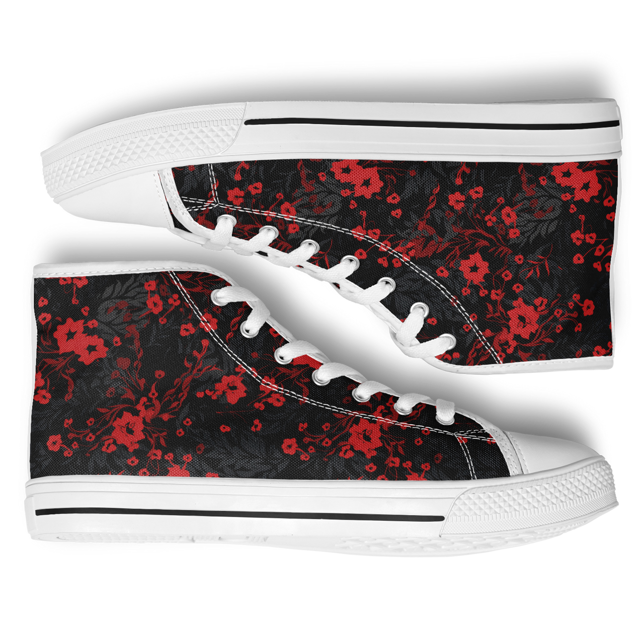 Chokefish™ Urban Peak Retro High Tops-Floral-003