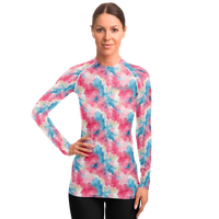Chokefish™ Long Sleeve Rashguard Acid-Wash Woman's Shirt-001