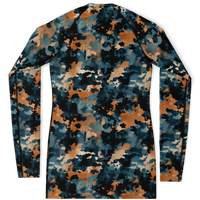 Chokefish™ Long Sleeve Rashguard Acid-Wash Woman's Shirt-009