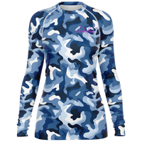 Chokefish™ Long Sleeve Rashguard Camouflage Woman's Shirt-006
