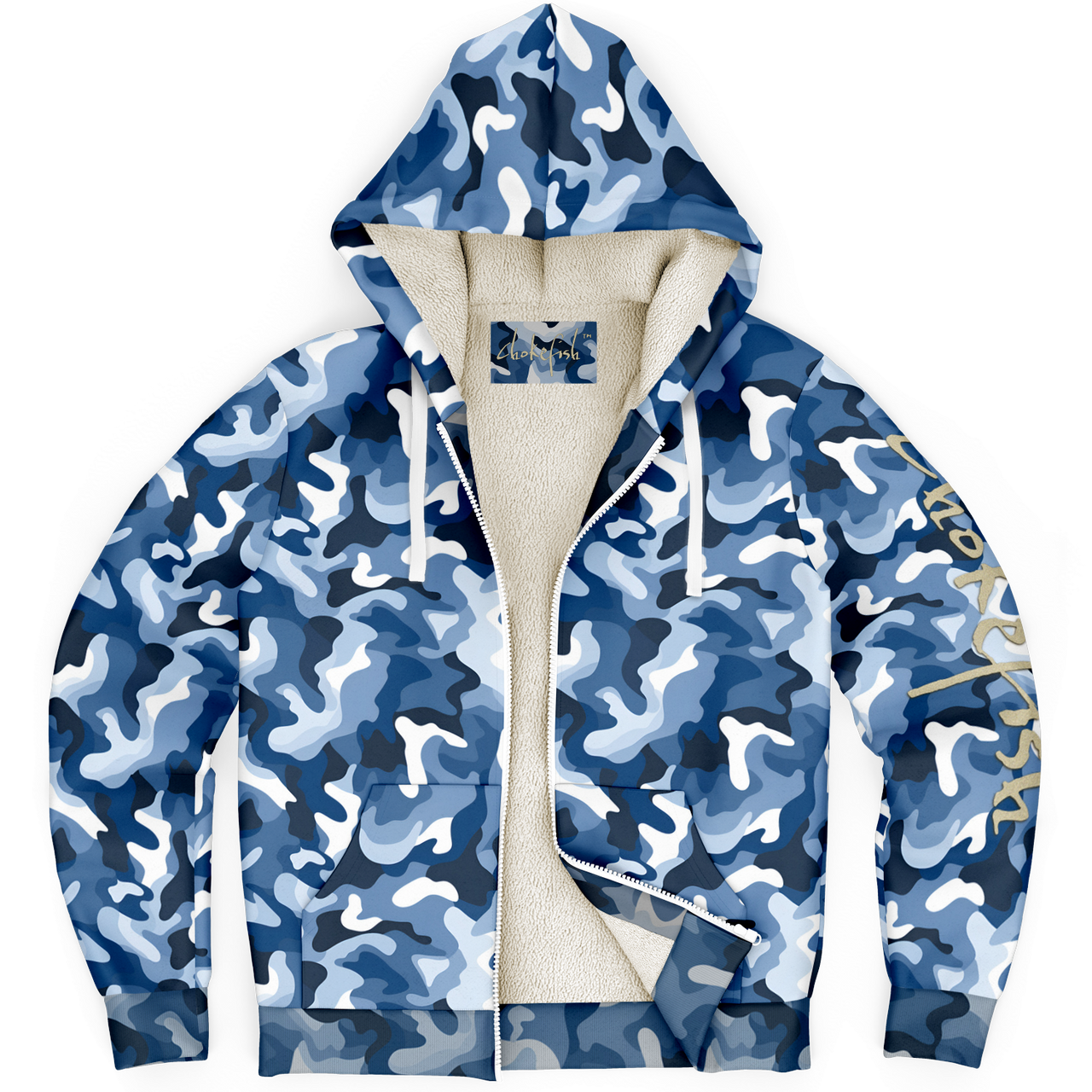 Chokefish™ Microfleece Zip-Up Hoodie Camouflage-005