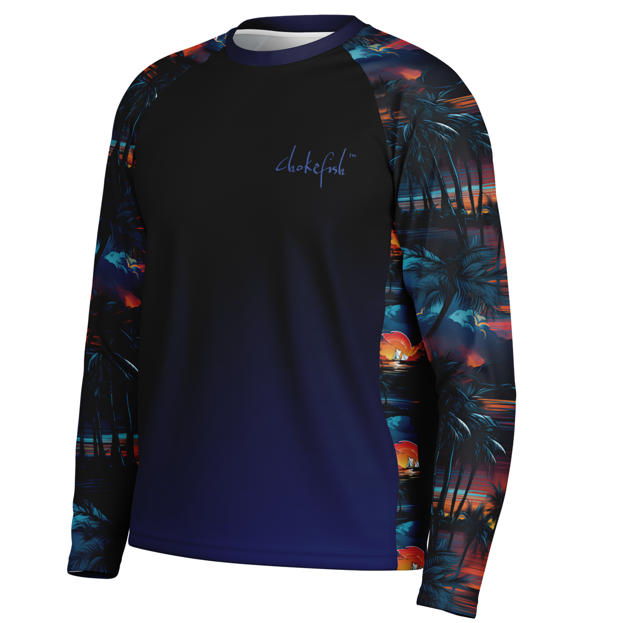 Chokefish™ Long Sleeve Every Day All Weather Trees&Boats Shirt Men's-007-Special-Edition