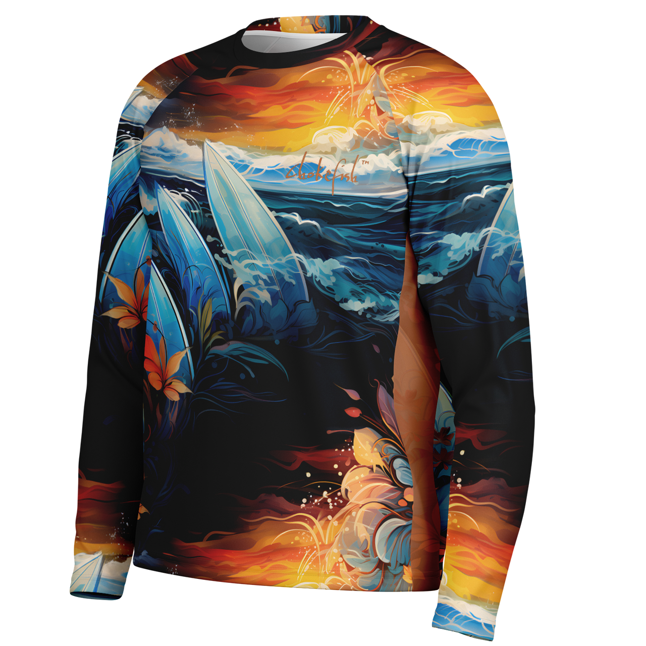 Chokefish™ Long Sleeve Every Day All Weather Surfboards Shirt Men's-004