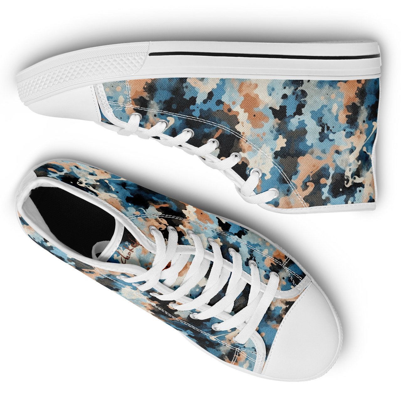 Chokefish™ Urban Peak Retro High Tops-Acid-Wash-015