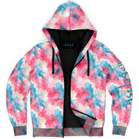 Chokefish™ Microfleece Zip-Up Hoodie Acid-Wash Colors-001B
