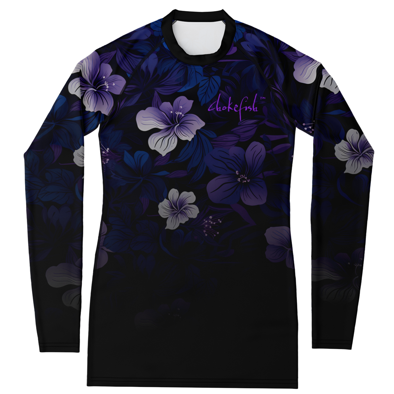 Chokefish™ Long Sleeve Rashguard Floral Woman's Shirt-006
