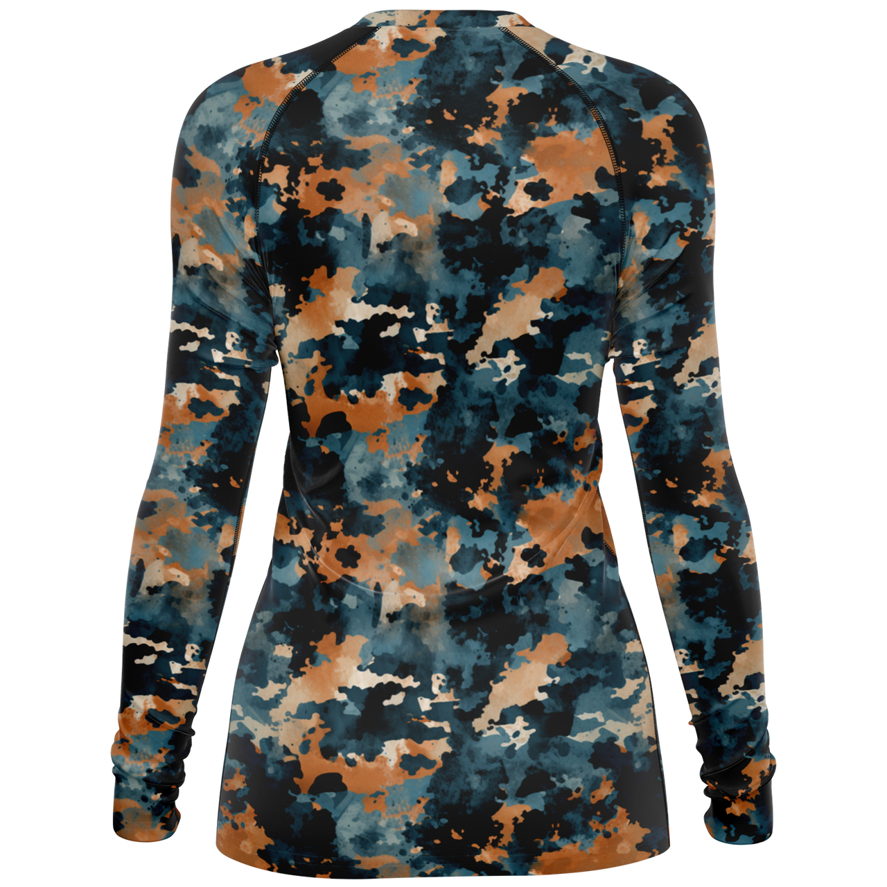 Chokefish™ Long Sleeve Rashguard Acid-Wash Woman's Shirt-009