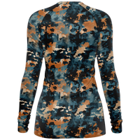 Chokefish™ Long Sleeve Rashguard Acid-Wash Woman's Shirt-009