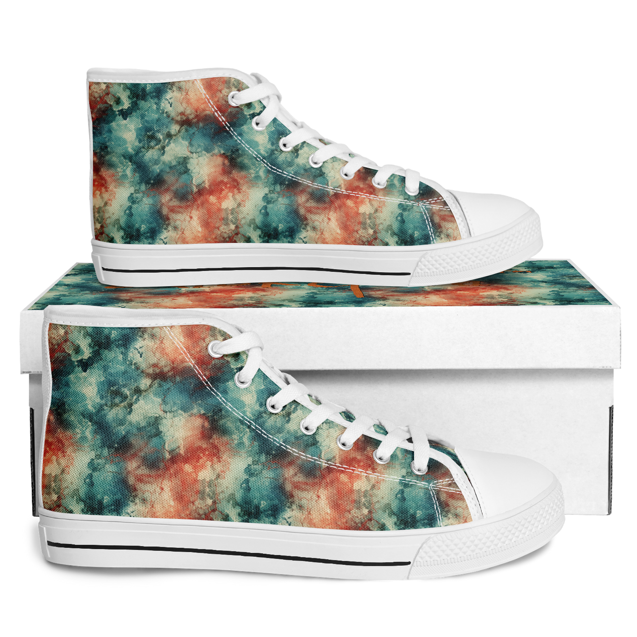 Chokefish™ Urban Peak Retro High Tops-Acid-Wash-004
