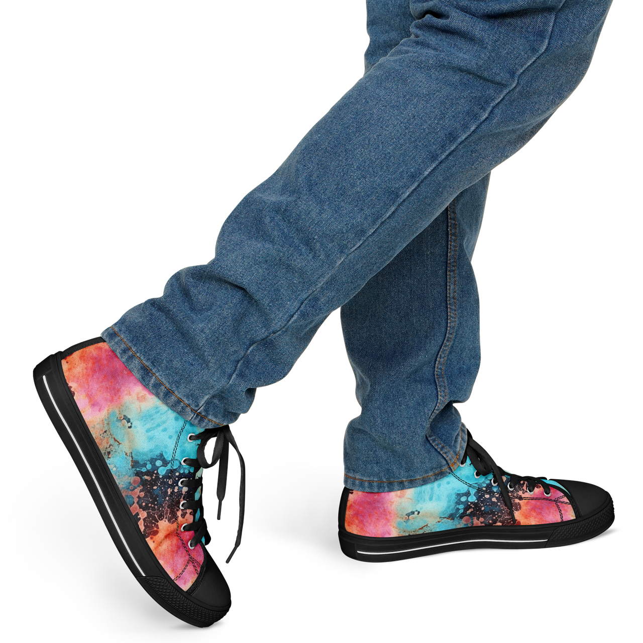 Chokefish™ Urban Peak Retro High Tops-Acid-Wash-005-2