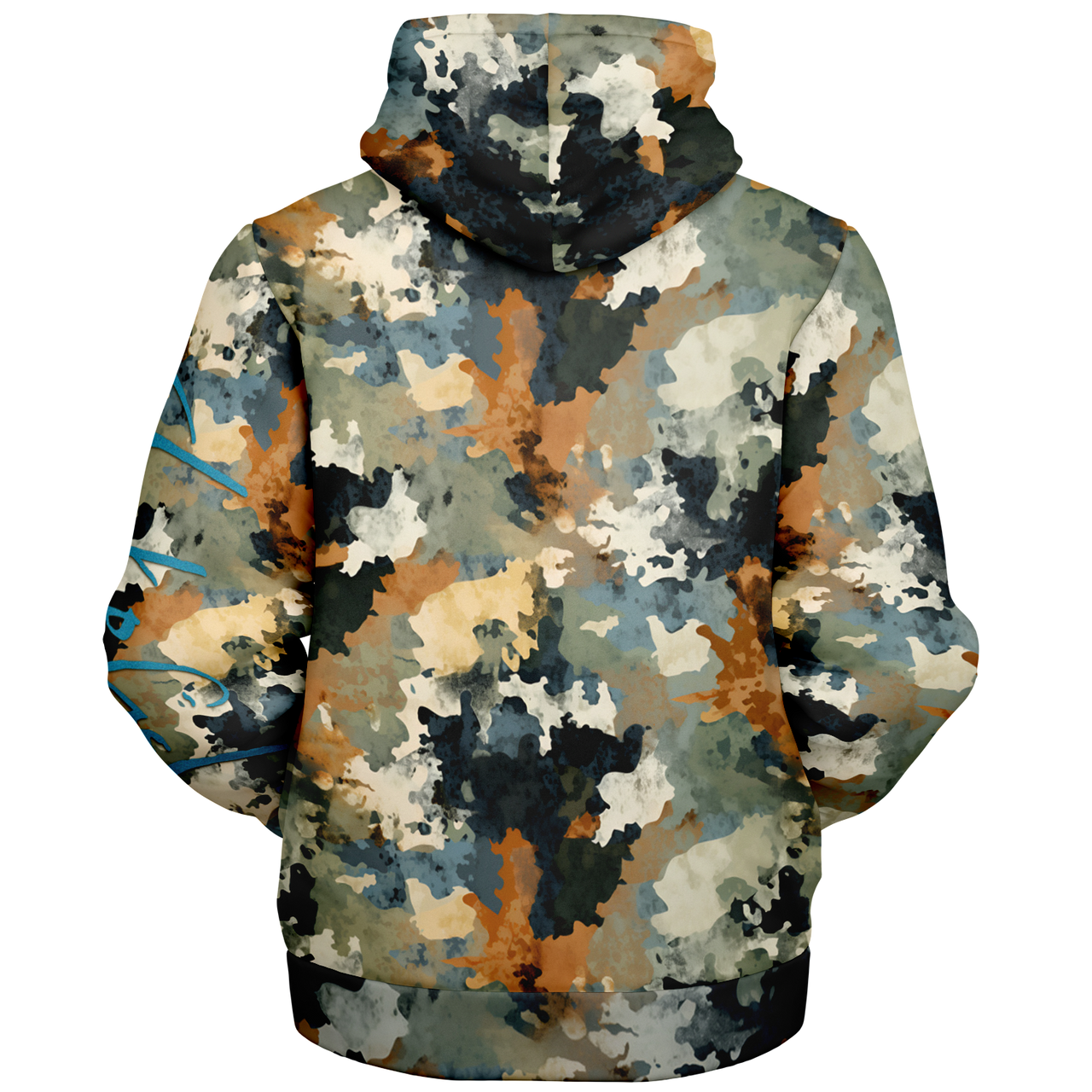 Chokefish™ Microfleece Zip-Up Hoodie Acid-Wash Colors-013