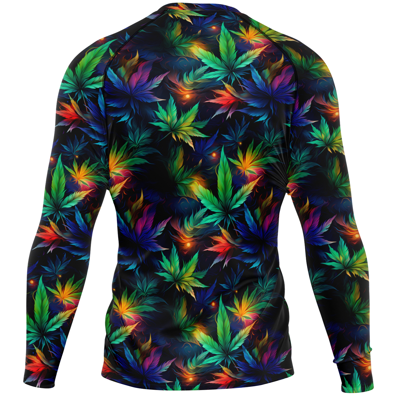 Chokefish™ Long Sleeve Rashguard Cannabis Men's Shirt-003