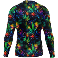 Chokefish™ Long Sleeve Rashguard Cannabis Men's Shirt-003