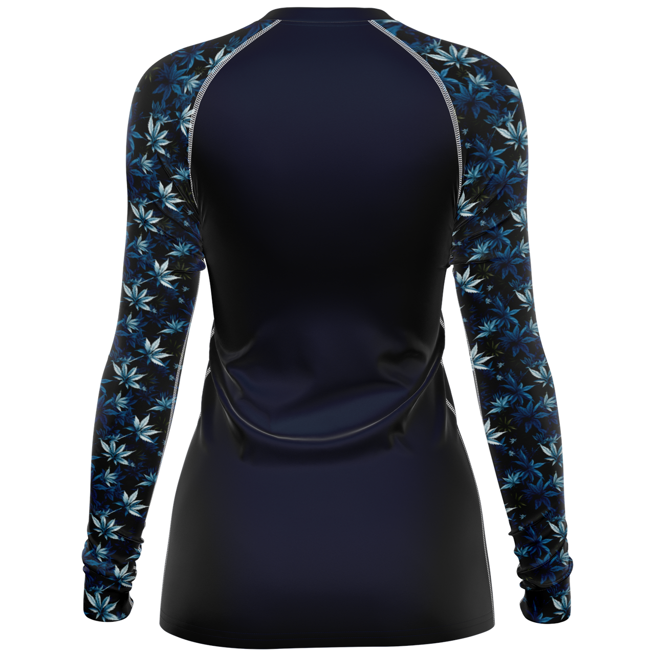 Chokefish™ Long Sleeve Rashguard Cannabis Woman's Shirt-005-2