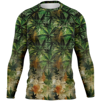 Chokefish™ Long Sleeve Rashguard Cannabis Men's Shirt-009