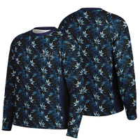 Chokefish™ Long Sleeve Every Day All Weather Cannabis Shirt Men's-006-Blue