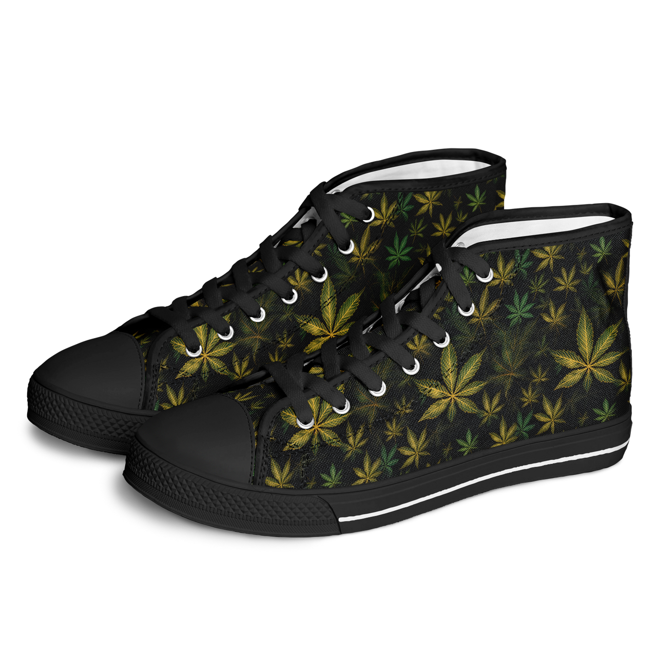Chokefish™ Urban Peak Retro High Tops-Canabis-027-2