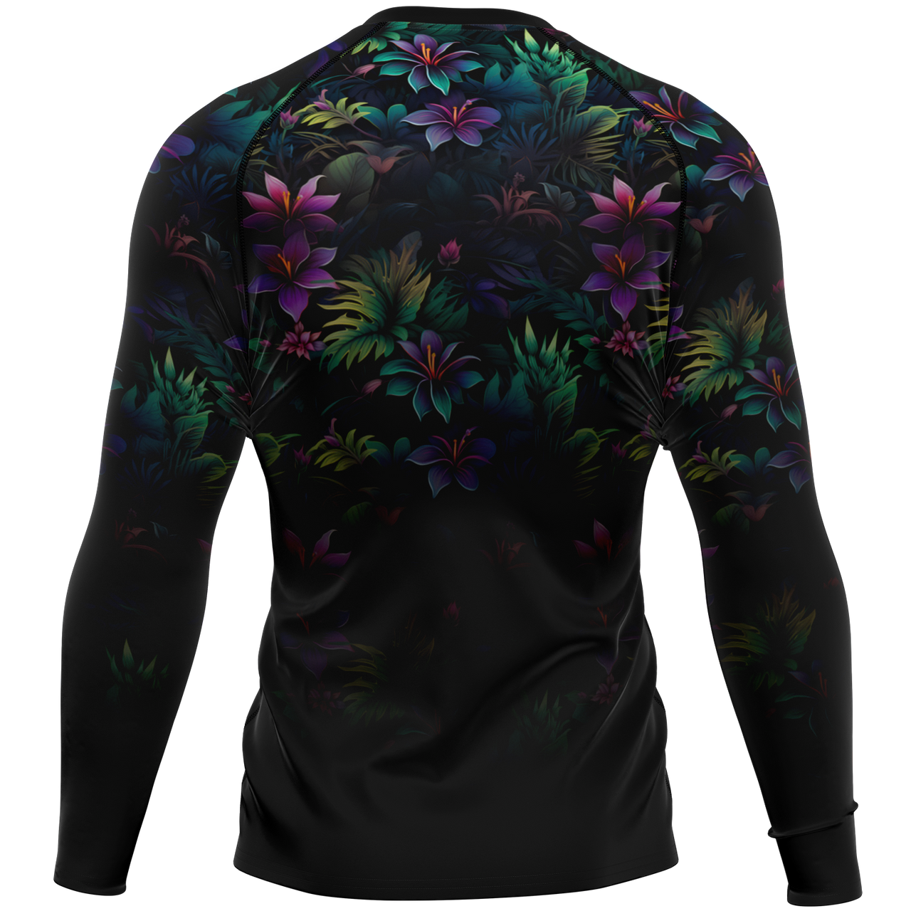 Chokefish™ Long Sleeve Rashguard Floral Men's Shirt-003