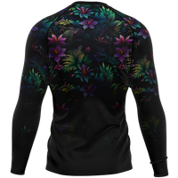 Chokefish™ Long Sleeve Rashguard Floral Men's Shirt-003