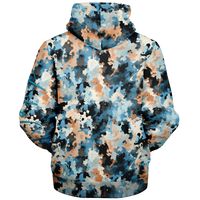 Chokefish™ Microfleece Zip-Up Hoodie Acid-Wash Colors-003